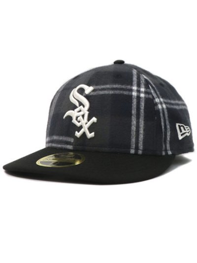 画像1: NEW ERA LP 59FIFTY OMBRE CHECK WHITE SOX BLACK