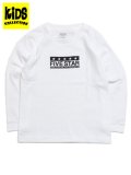 【KIDS】FIVE STAR KIDS L/S TEE-WHITE/BLACK