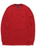 POLO RALPH LAUREN FOLDED WAFFLE L/S CREW RL2000 RD/C.NAVY