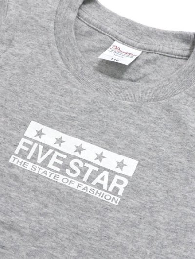 画像3: 【KIDS】FIVE STAR KIDS L/S TEE-HEATHER GREY/WHT