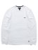 画像1: POLO RALPH LAUREN FOLDED WAFFLE L/S CREW WHITE/CRUISE NAVY (1)