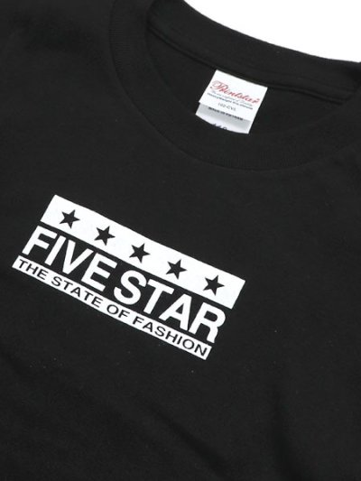 画像3: 【KIDS】FIVE STAR KIDS L/S TEE-BLACK/WHITE