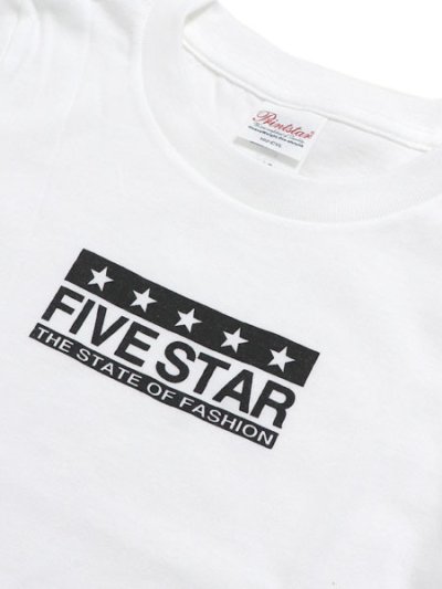 画像3: 【KIDS】FIVE STAR KIDS L/S TEE-WHITE/BLACK