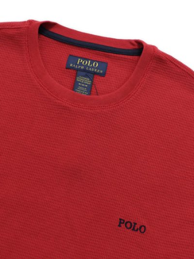 画像3: POLO RALPH LAUREN FOLDED WAFFLE L/S CREW RL2000 RD/C.NAVY