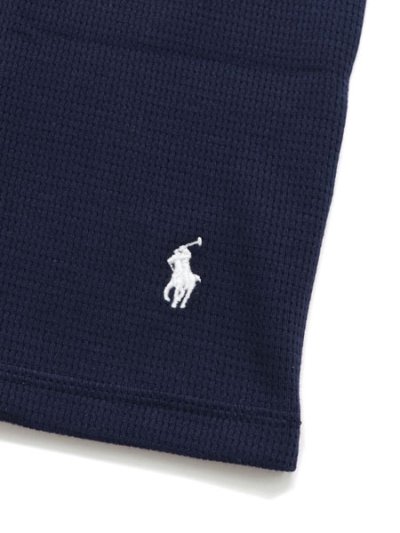 画像4: POLO RALPH LAUREN FOLDED WAFFLE L/S CREW CRUISE NAVY/WHITE