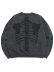 画像2: 【送料無料】VANSON PIGMENT DYED BONE CREW SWEAT BLACK/BLACK (2)