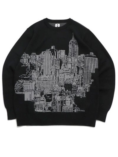 画像1: 【送料無料】EXPANSION MAD HATTAN SWEATER BLACK