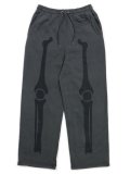 【送料無料】VANSON PIGMENT DYED BONE SWEAT PANTS BLK/BLK