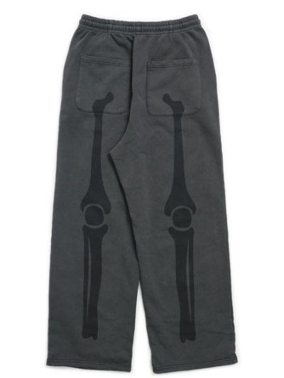 画像2: 【送料無料】VANSON PIGMENT DYED BONE SWEAT PANTS BLK/BLK