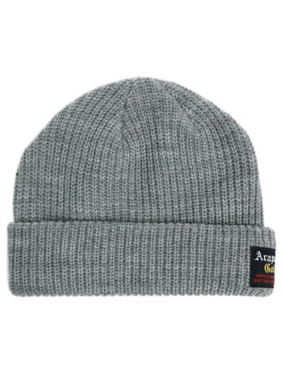 画像1: ACAPULCO GOLD FISHERMAN BEANIE HEATHER GREY