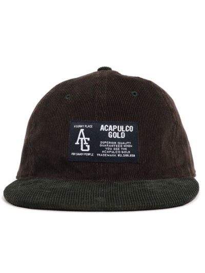 画像2: ACAPULCO GOLD TWO-TONE CORD 6 PANEL CAP BROWN/FOREST