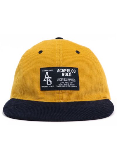 画像2: ACAPULCO GOLD TWO-TONE CORD 6 PANEL CAP MUSTARD/NAVY