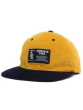 ACAPULCO GOLD TWO-TONE CORD 6 PANEL CAP MUSTARD/NAVY