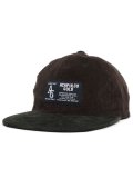 ACAPULCO GOLD TWO-TONE CORD 6 PANEL CAP BROWN/FOREST