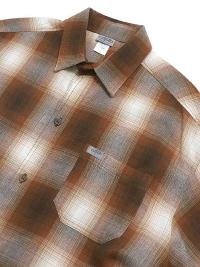 画像3: CALTOP FL PLAID L/S SHIRT LIGHT BROWN/IVORY