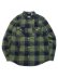 画像1: 【送料無料】ADVANCE LEVIS CHECK SHIRT CROSS LEATHER OLIVE GR (1)