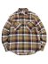 画像1: AVIREX DAILY FLANNEL CHECK SHIRT BEIGE (1)