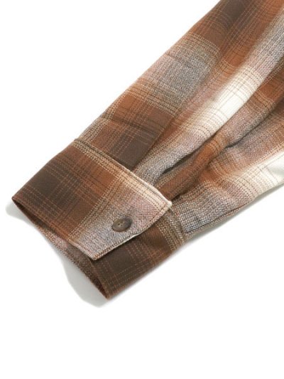 画像5: CALTOP FL PLAID L/S SHIRT LIGHT BROWN/IVORY