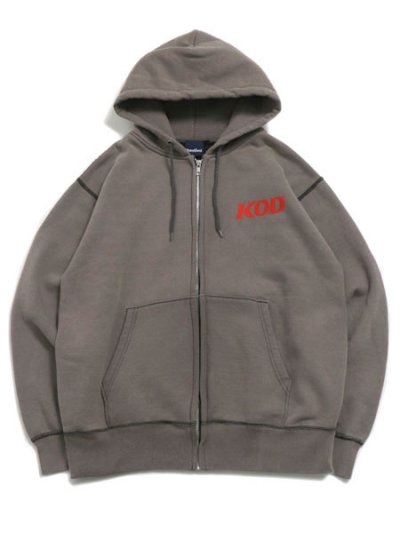 画像2: 【送料無料】INTERBREED KING OF DIGGIN' FADED ZIP HOODIE W.BLACK