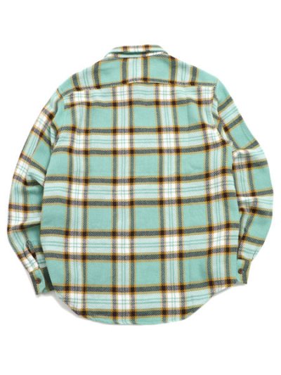 画像2: AVIREX DAILY FLANNEL CHECK SHIRT E.GREEN