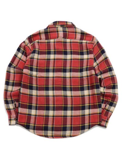 画像2: AVIREX DAILY FLANNEL CHECK SHIRT ORANGE