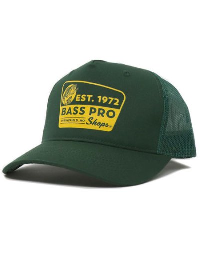 画像1: BASS PRO SHOPS VINTAGE SIGN TRUCKER CAP-GREEN