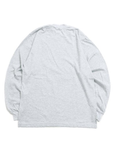 画像2: LOS ANGELES APPAREL 6.5oz GARMENT DYED CREW L/S TEE-ASH