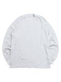 LOS ANGELES APPAREL 6.5oz GARMENT DYED CREW L/S TEE-ASH