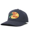 BASS PRO SHOPS EMBROIDERED LOGO TWILL SNAPBACK CAP-NAVY