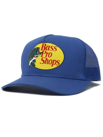 画像1: BASS PRO SHOPS MESH TRUCKER CAP-COBALT BLUE