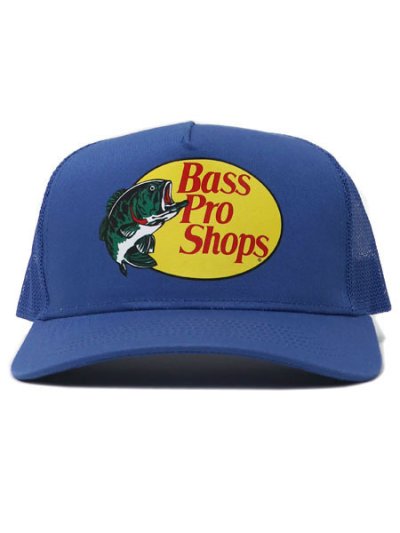 画像2: BASS PRO SHOPS MESH TRUCKER CAP-COBALT BLUE