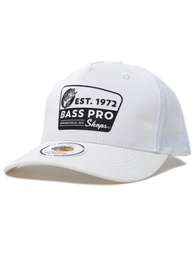 画像1: BASS PRO SHOPS VINTAGE SIGN TRUCKER CAP-WHITE