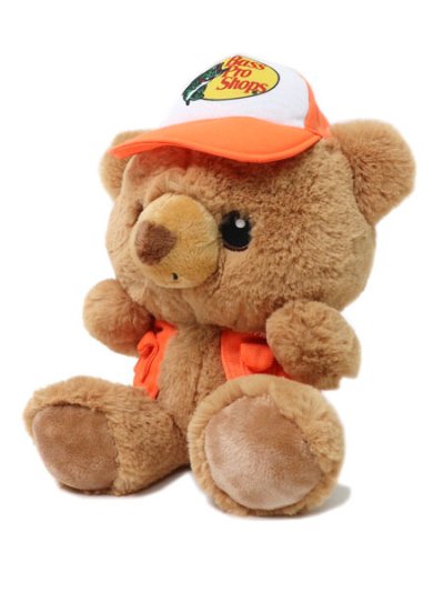 画像2: BASS PRO SHOPS PLUSH STUFFED TRUCKER CAP BEAR ORANGE