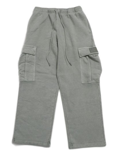 画像1: 【送料無料】PRO CLUB HW VINTAGE WASH CARGO SWEAT PANT SILVER