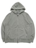 【送料無料】PRO CLUB HW VINTAGE WASH ZIP HOODIE SILVER