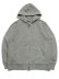 画像1: 【送料無料】PRO CLUB HW VINTAGE WASH ZIP HOODIE SILVER (1)