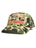 MARKET SMILEY CAMO TRUCKER HAT WOODLAND