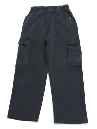 画像2: 【送料無料】PRO CLUB HW VINTAGE WASH CARGO SWEAT PANT BLACK