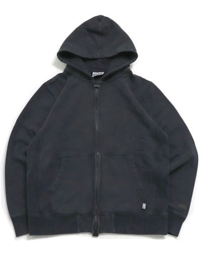 画像1: 【送料無料】PRO CLUB HW VINTAGE WASH ZIP HOODIE BLACK