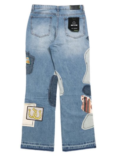 画像2: 【送料無料】EPTM. PATCHWORK JEANS-BLUE