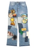 【送料無料】EPTM. PATCHWORK JEANS-BLUE