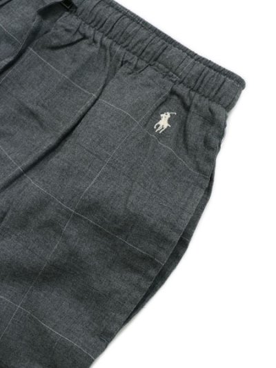 画像3: POLO RALPH LAUREN FLANNEL PJ PANT CHARCOAL CRESCENT CREAM