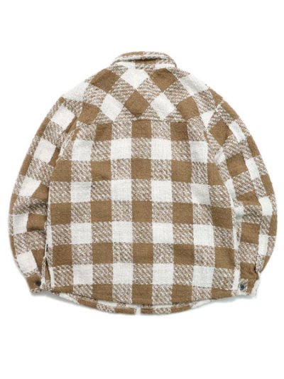 画像2: 【送料無料】EPTM. TWEED FLANNEL SHIRT-KHAKI