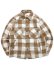 画像1: 【送料無料】EPTM. TWEED FLANNEL SHIRT-KHAKI (1)