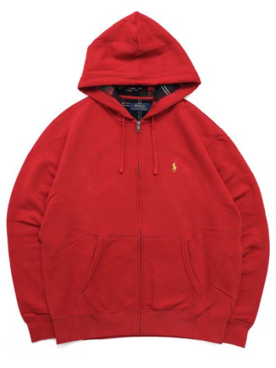 画像1: 【送料無料】POLO RALPH LAUREN THE RL FLEECE PLAID LINING FZ HOODIE