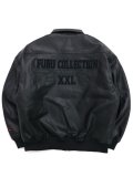 【送料無料】FUBU FAUX LEATHER BLOUSON BLACK