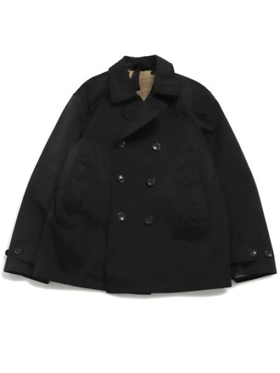 画像1: 【送料無料】Ten-c PEA COAT OJJ GARMENT DYED BLACK