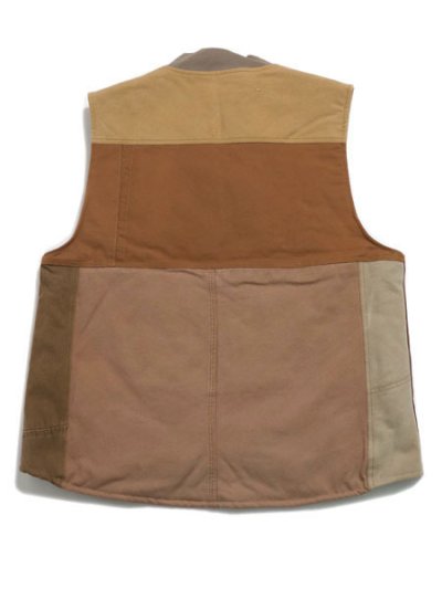 画像2: 【SALE】【送料無料】MR.REMAKE MAN REMAKE VEST BROWN ASSORT