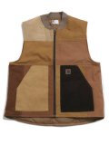 【SALE】【送料無料】MR.REMAKE MAN REMAKE VEST BROWN ASSORT