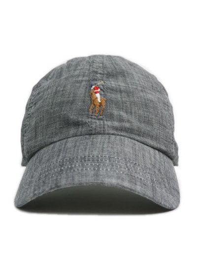 画像2: 【SALE】POLO RALPH LAUREN PONY CLASSIC SPORT CAP GREY CHAMBRAY